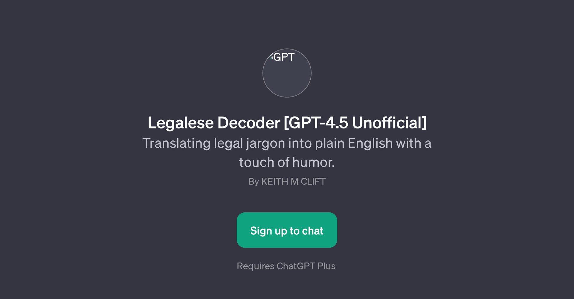 Legalese Decoder