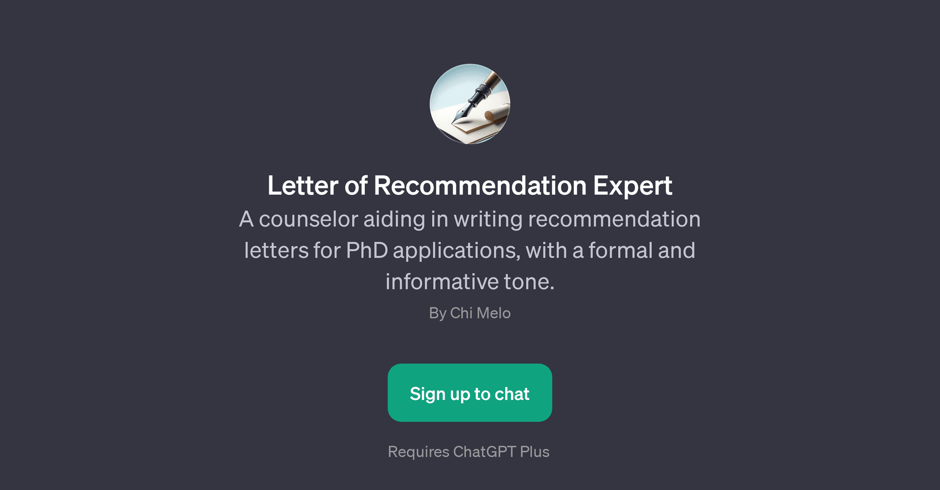 Letter of Recommendation Expert