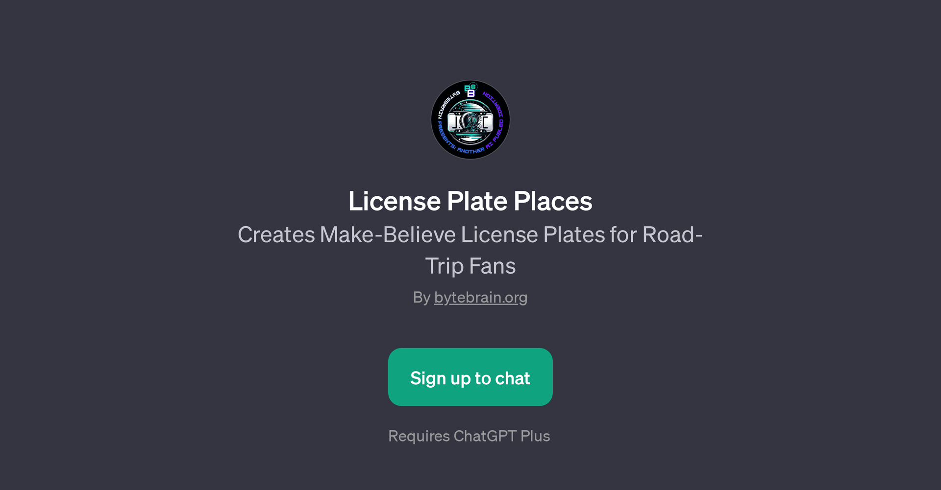 License Plate Places