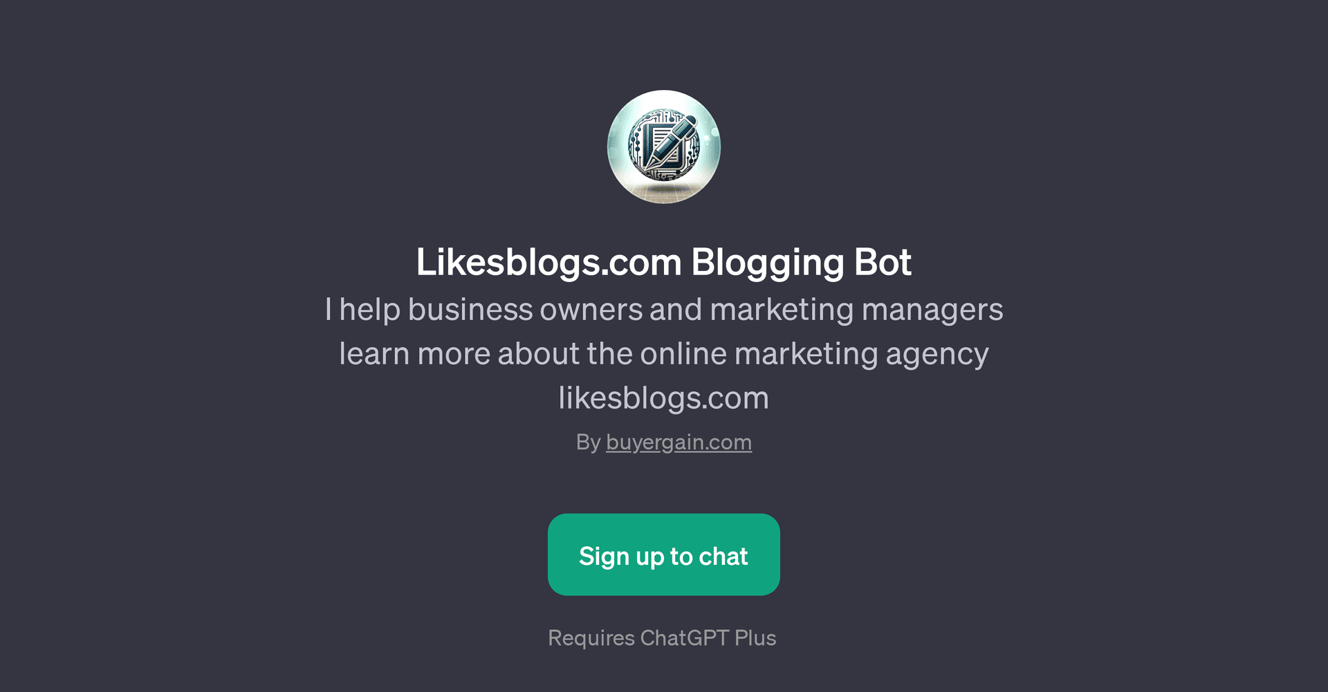 Likesblogs.com Blogging Bot