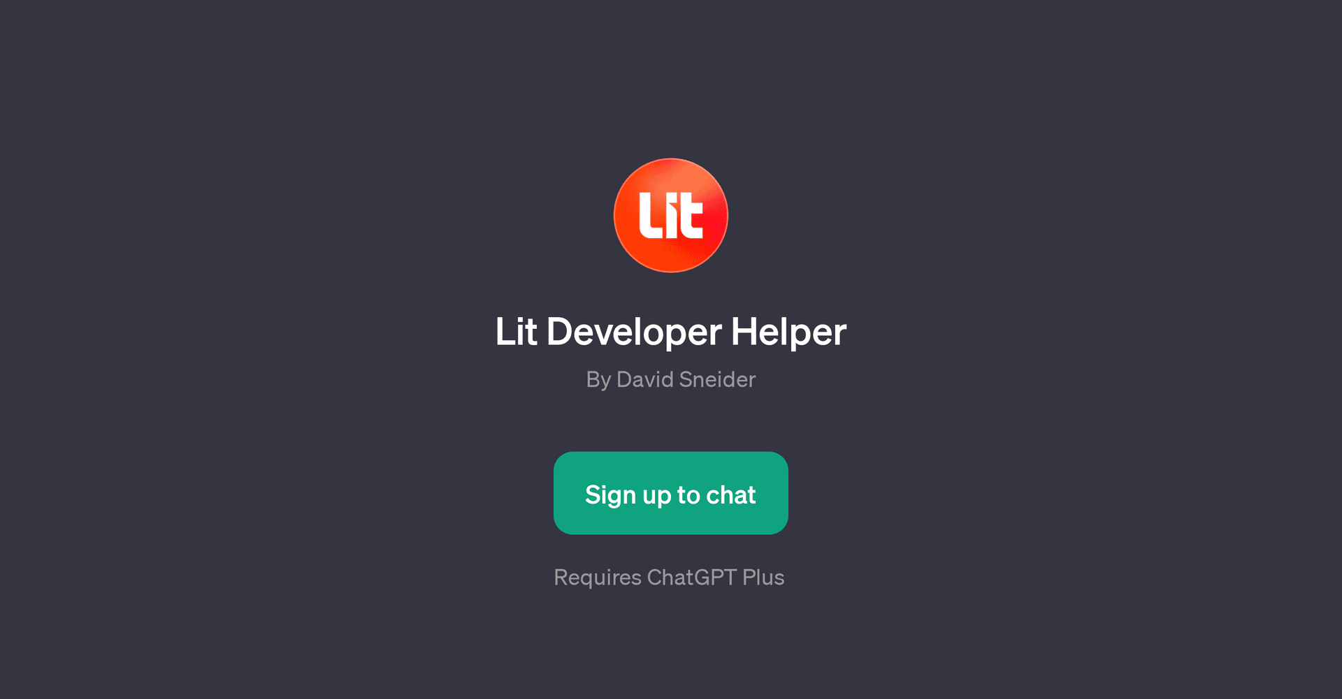 Lit Developer Helper