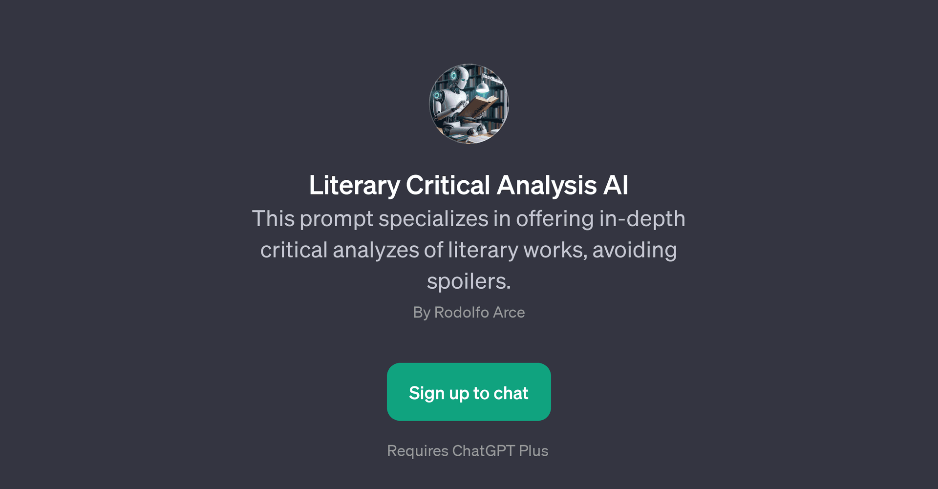 Literary Critical Analysis AI