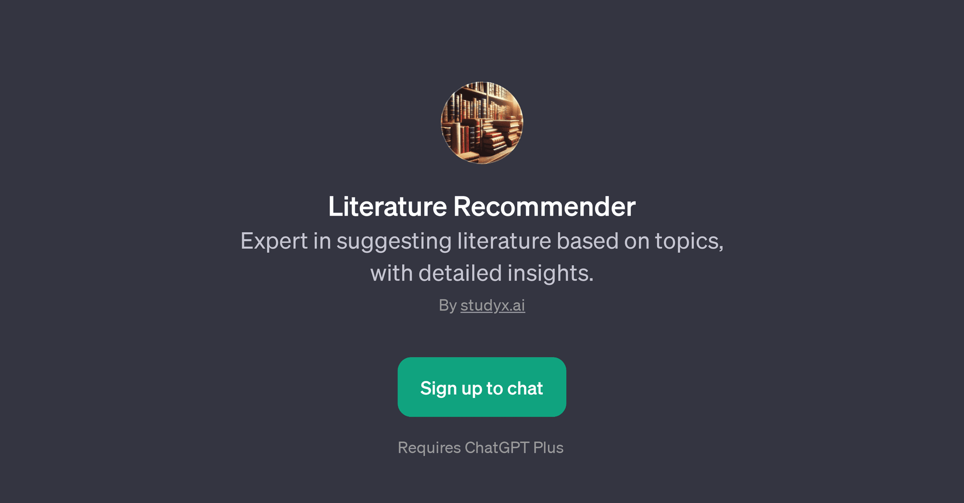 Literature Recommender