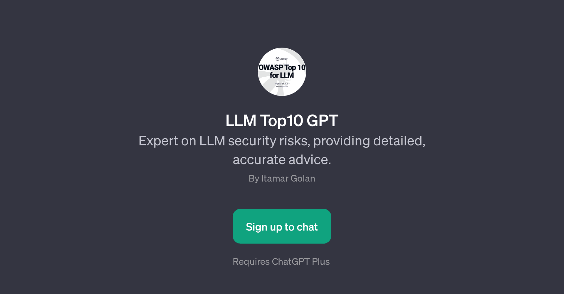 LLM Top10 GPT
