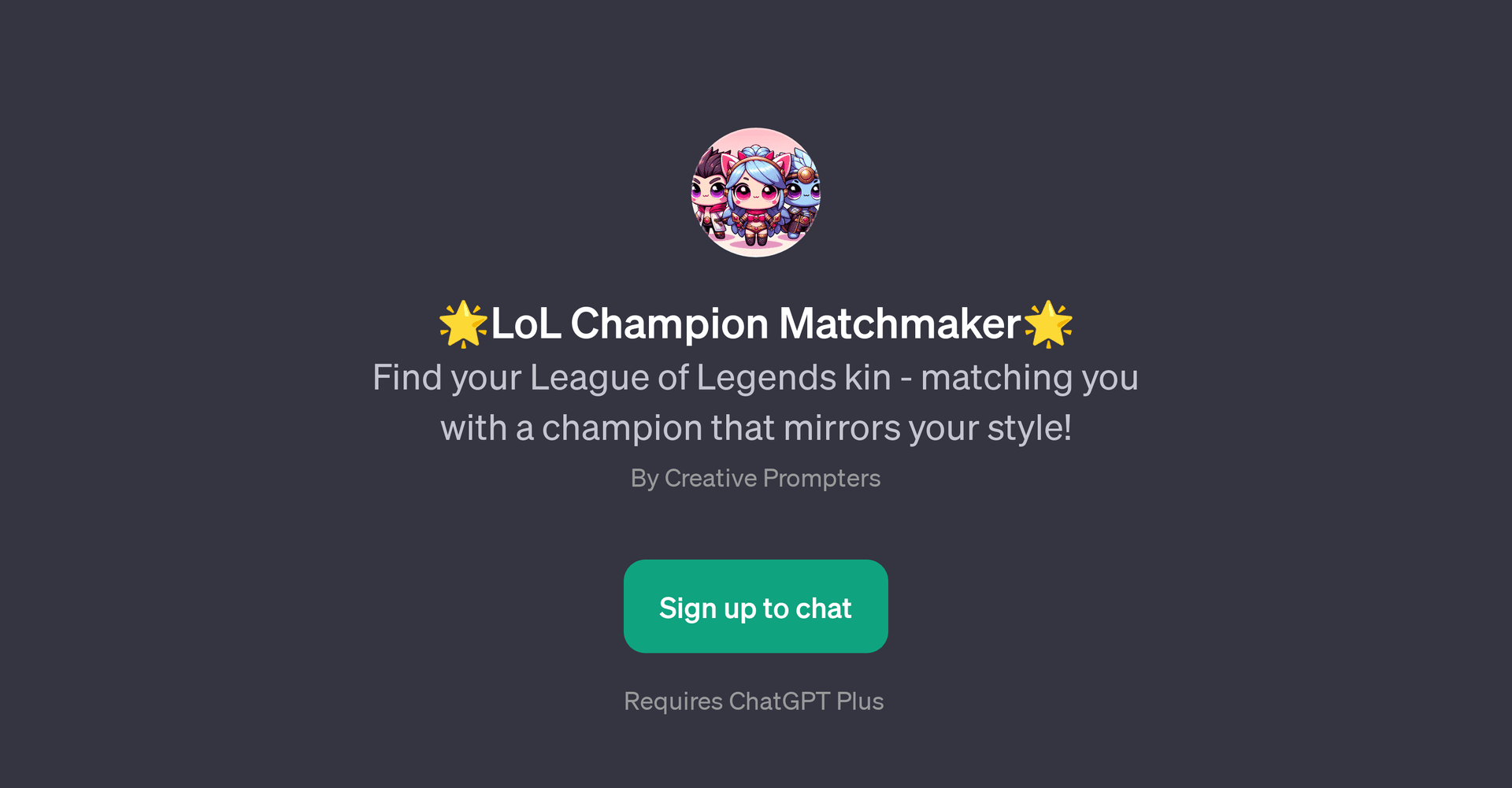 LoL Champion Matchmaker