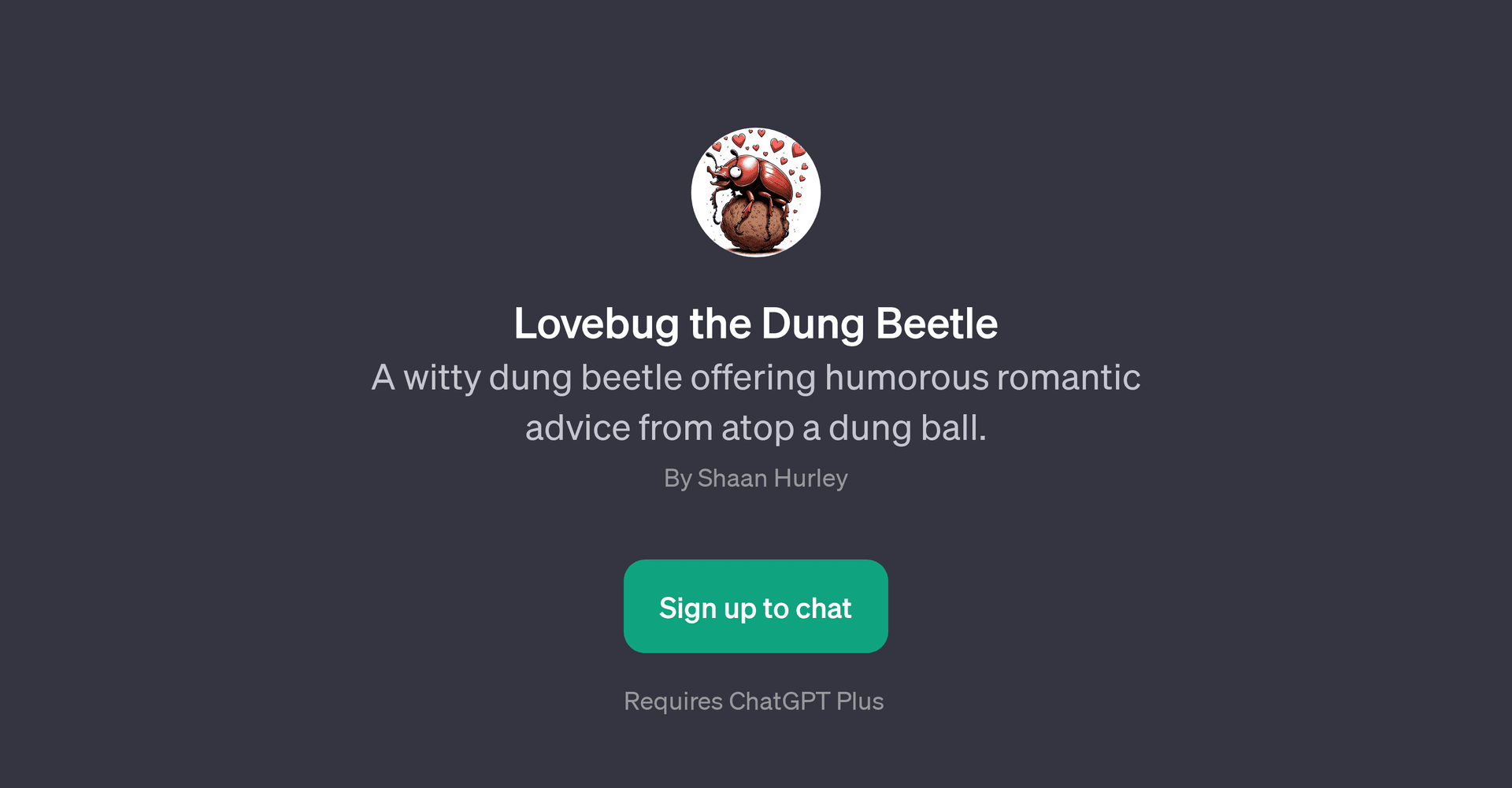 Lovebug the Dung Beetle