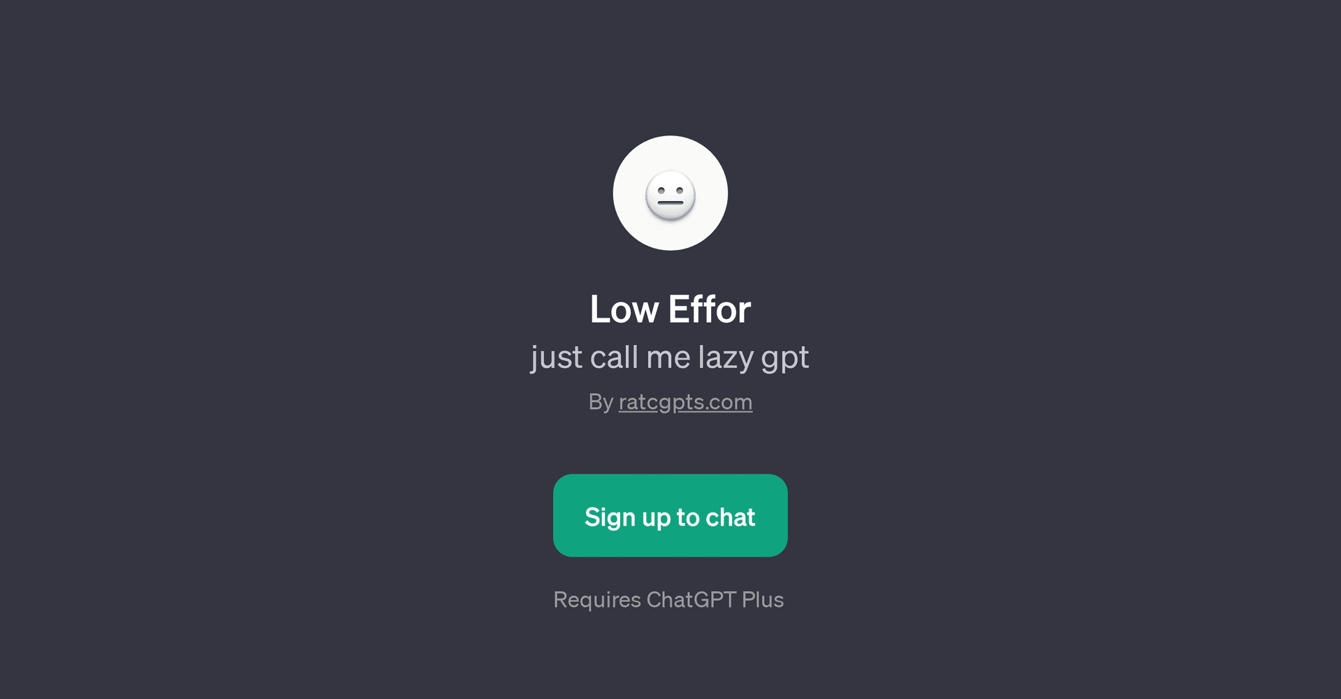 Low Effor