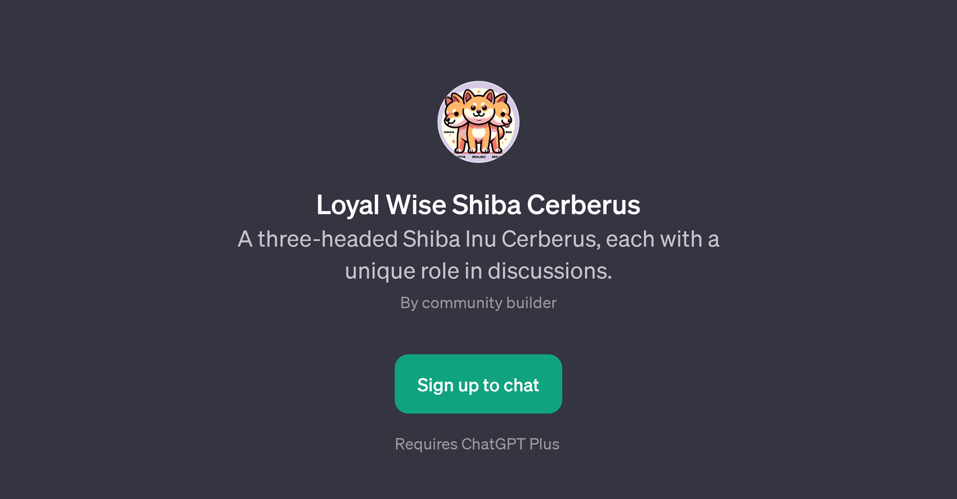 Loyal Wise Shiba Cerberus