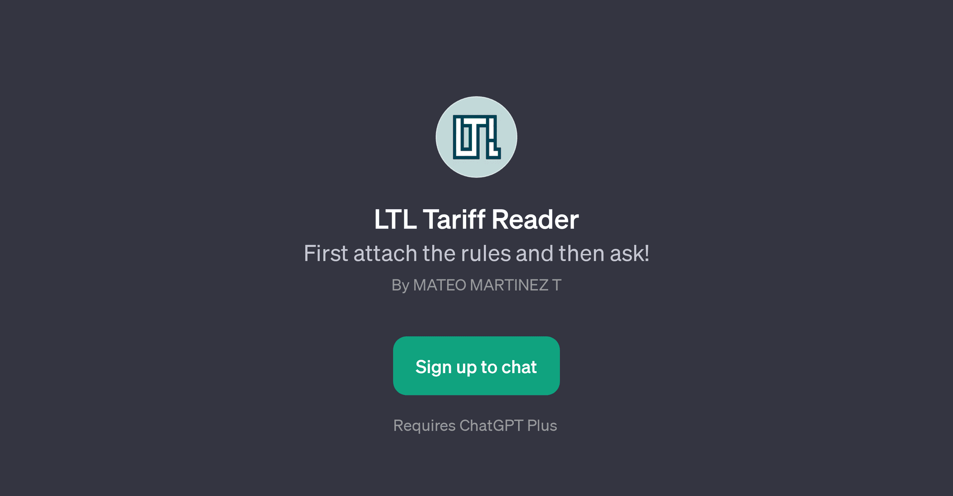 LTL Tariff Reader