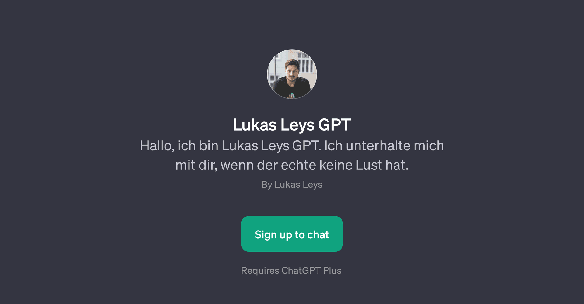 Lukas Leys GPT