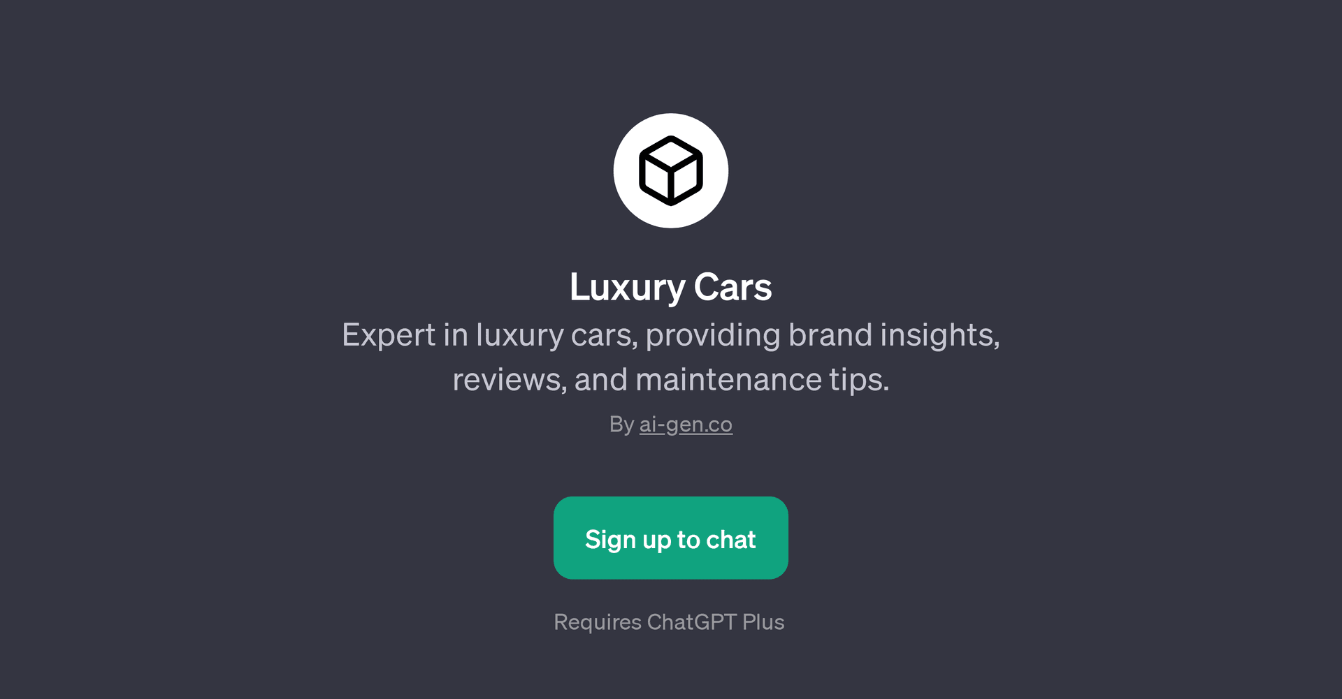 Luxury Cars GPT