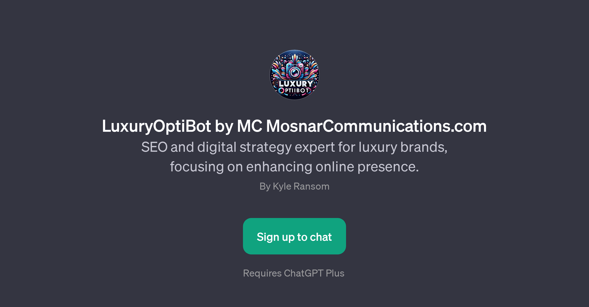 LuxuryOptiBot by MC MosnarCommunications.com