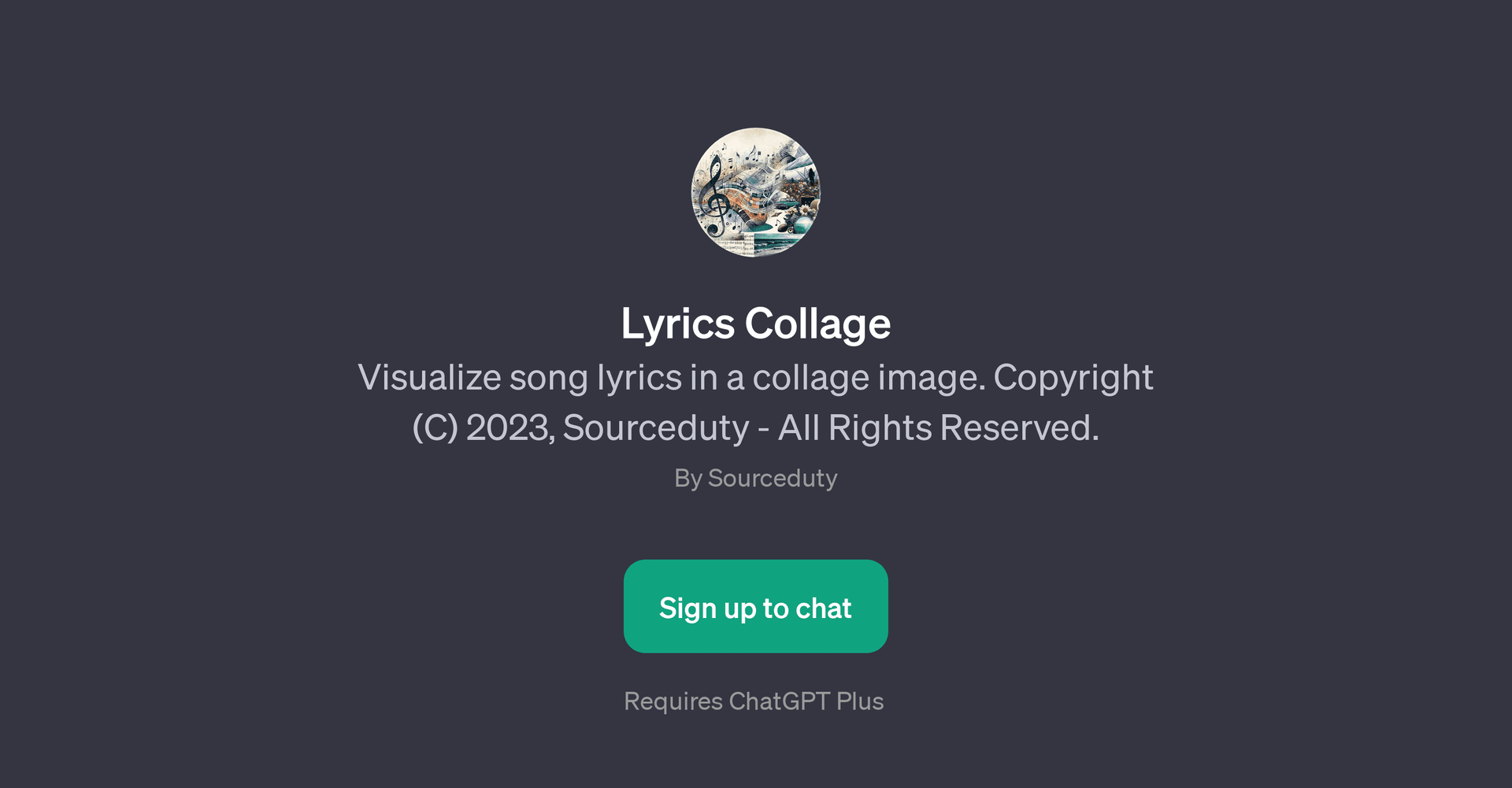 Lyrics Collage