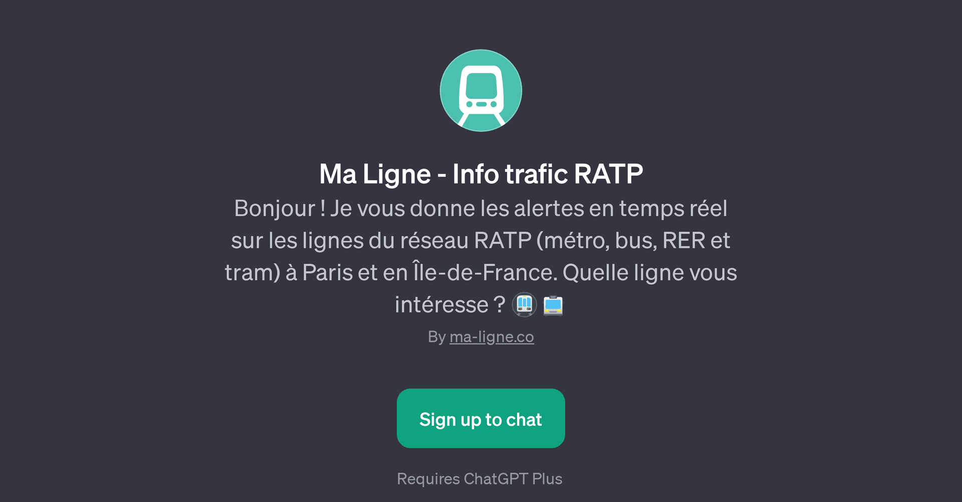 Ma Ligne - Info trafic RATP