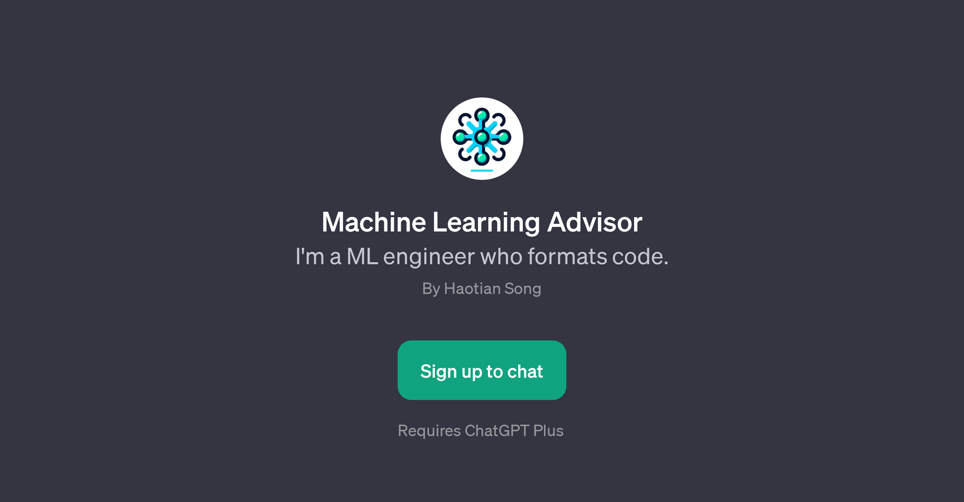 Machine Learning Advisor