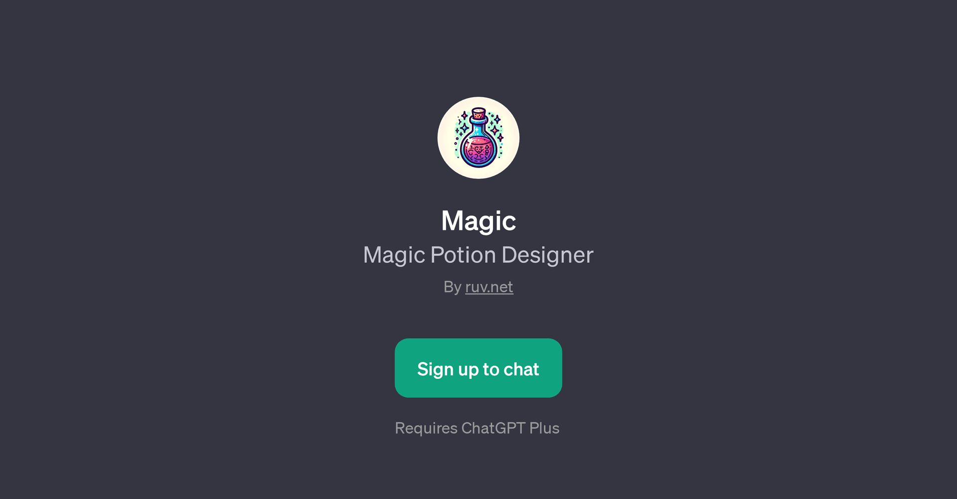 Magic Potion Designer