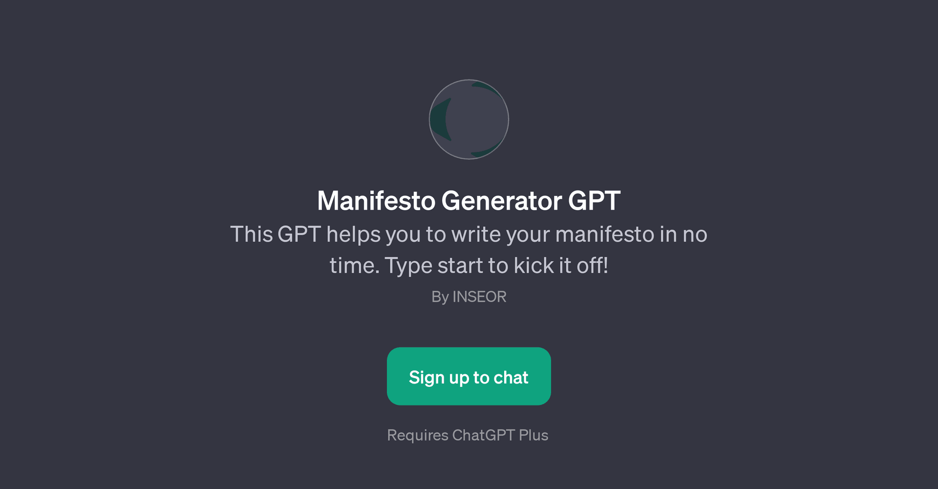 Manifesto Generator GPT