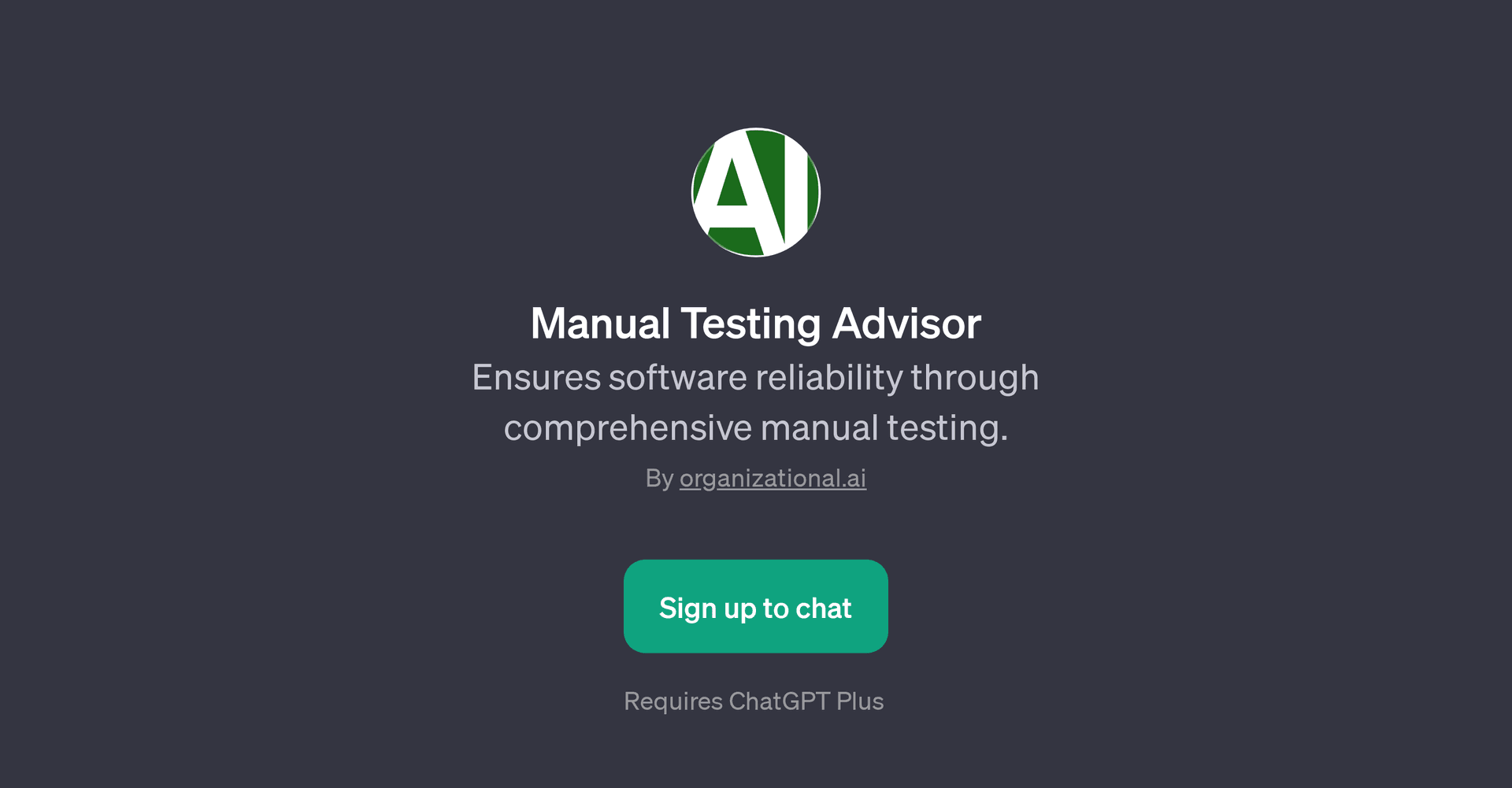 Manual Testing Advisor