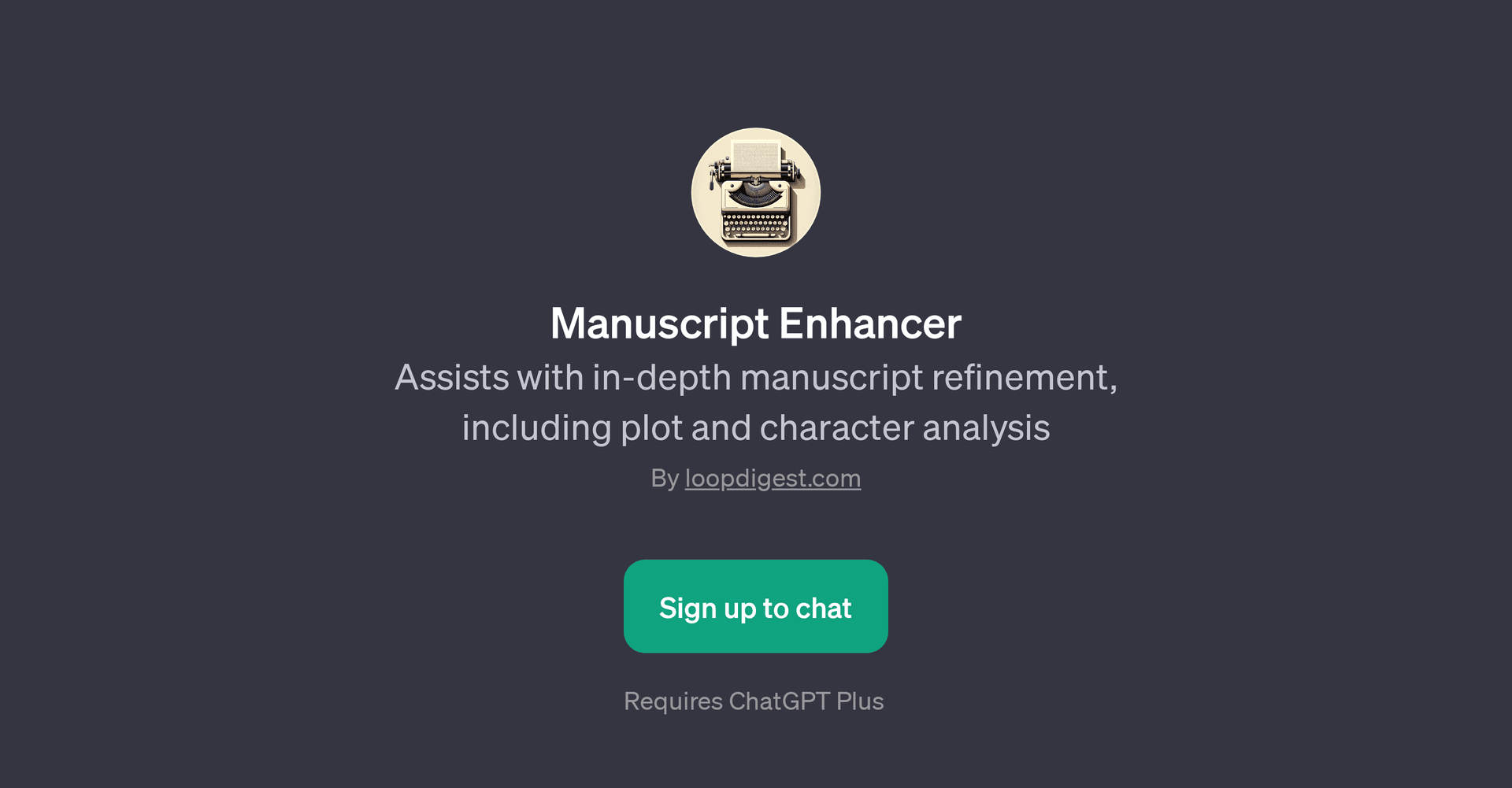 Manuscript Enhancer