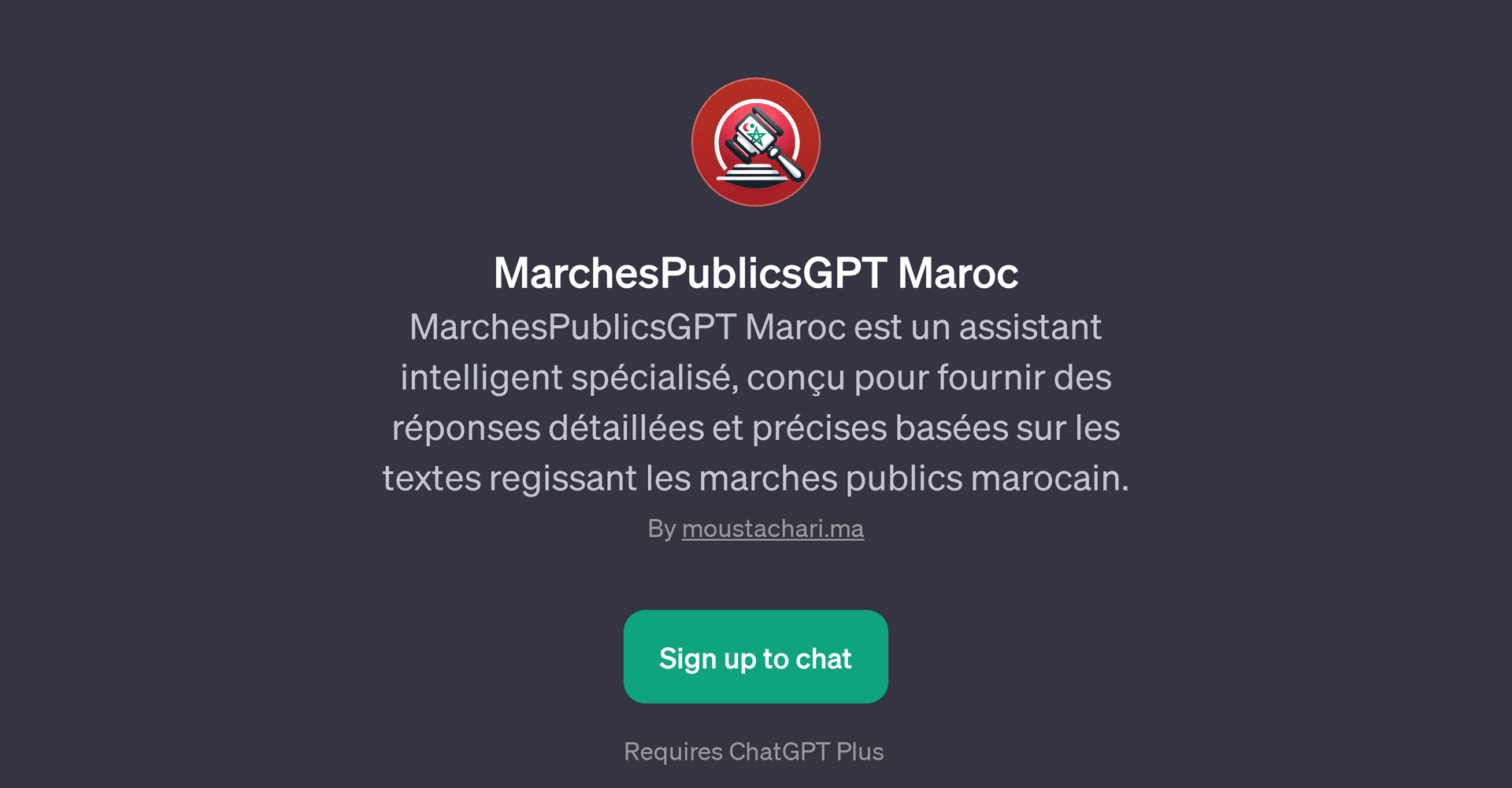 MarchesPublicsGPT Maroc