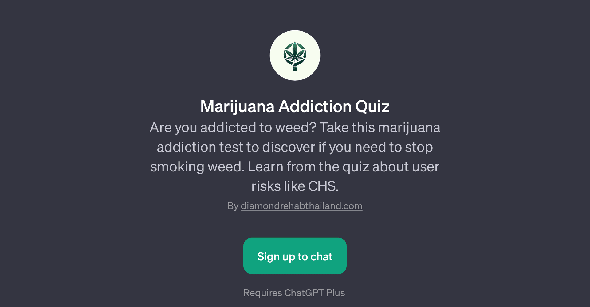 Marijuana Addiction Quiz