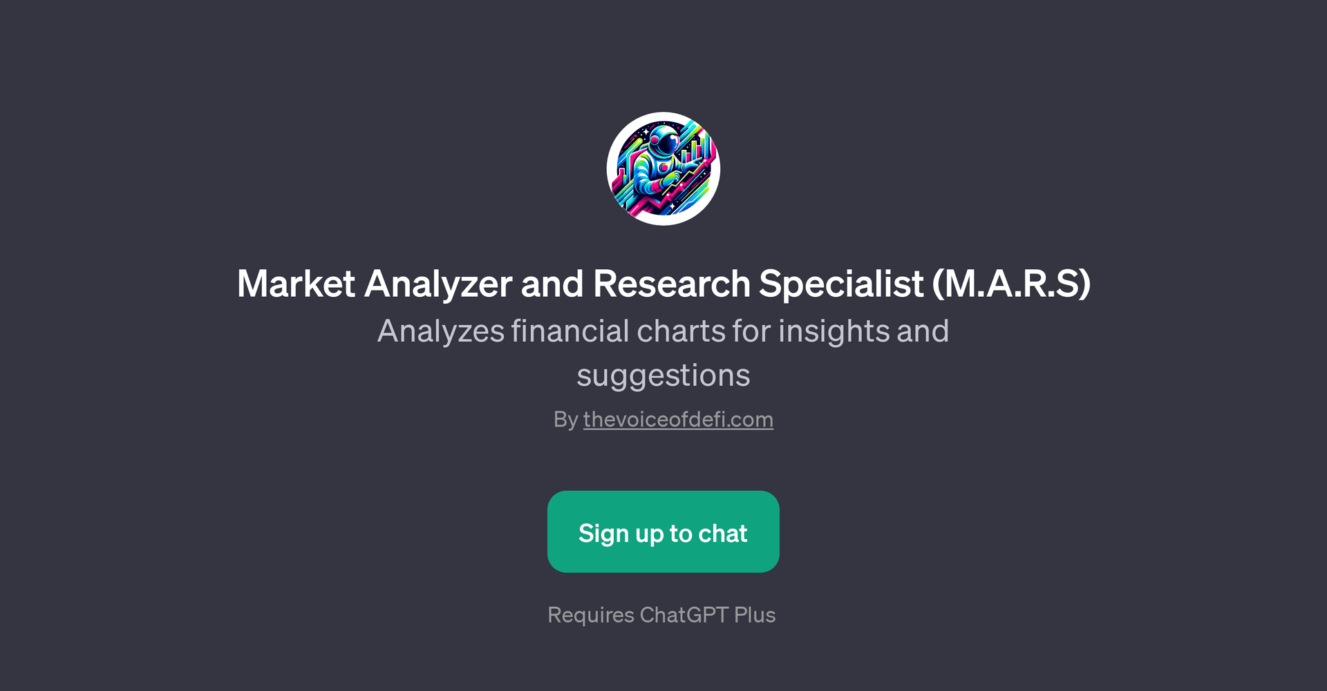 Market Analyzer and Research Specialist (M.A.R.S)