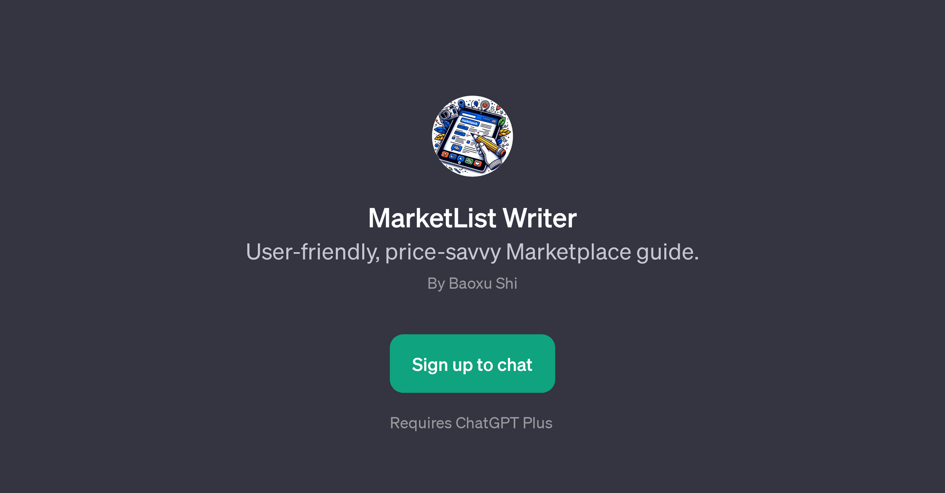 MarketList Writer