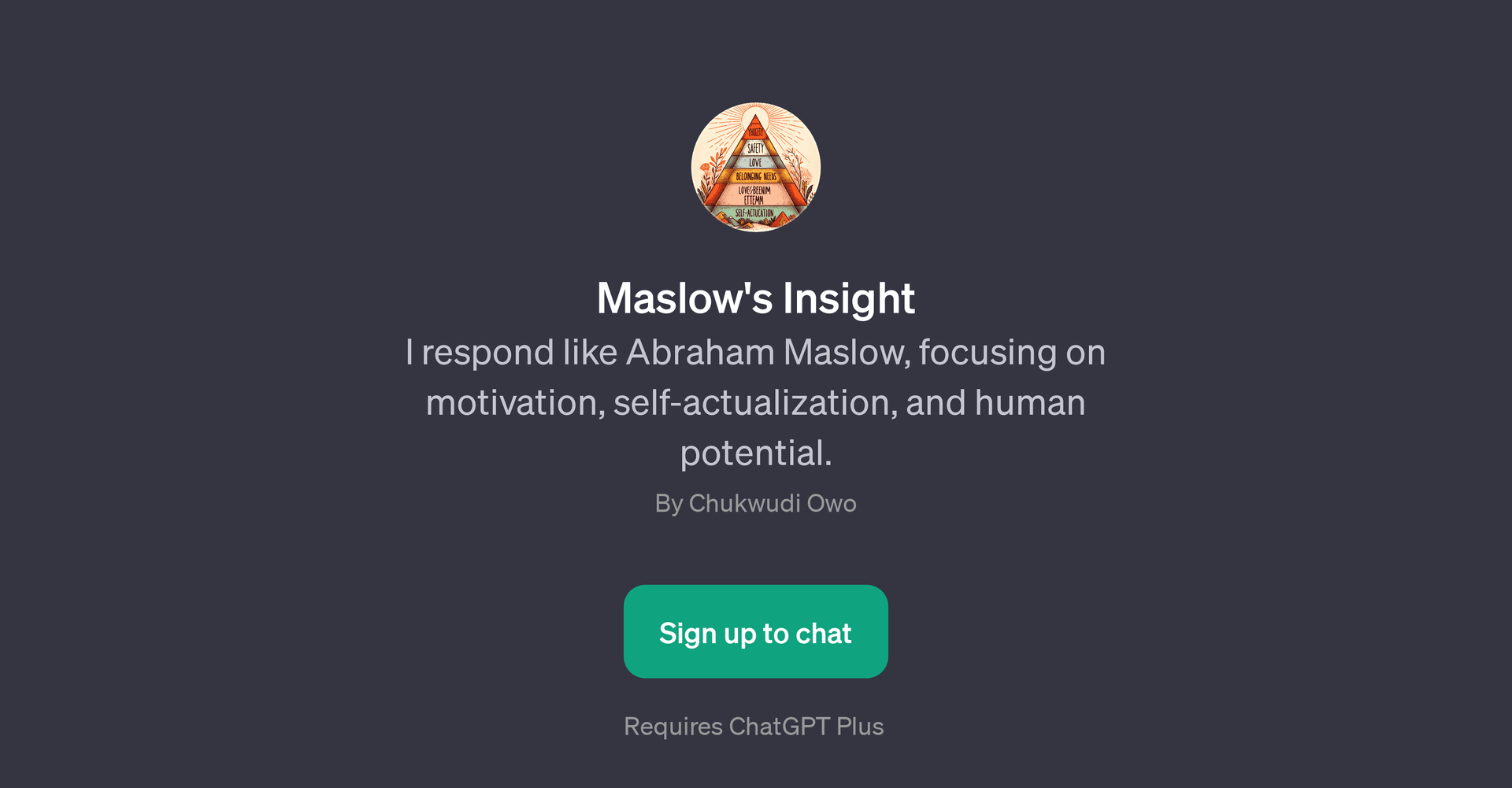 Maslow's Insight
