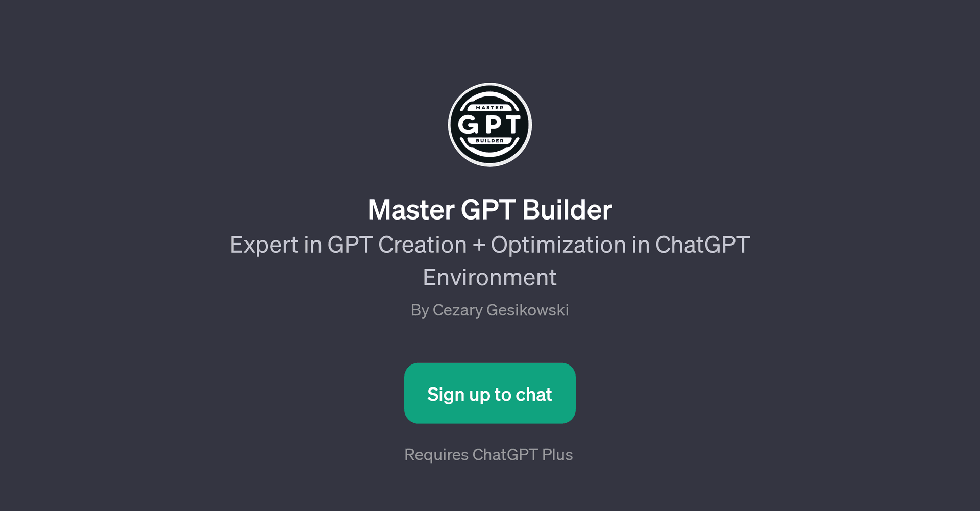 Master GPT Builder