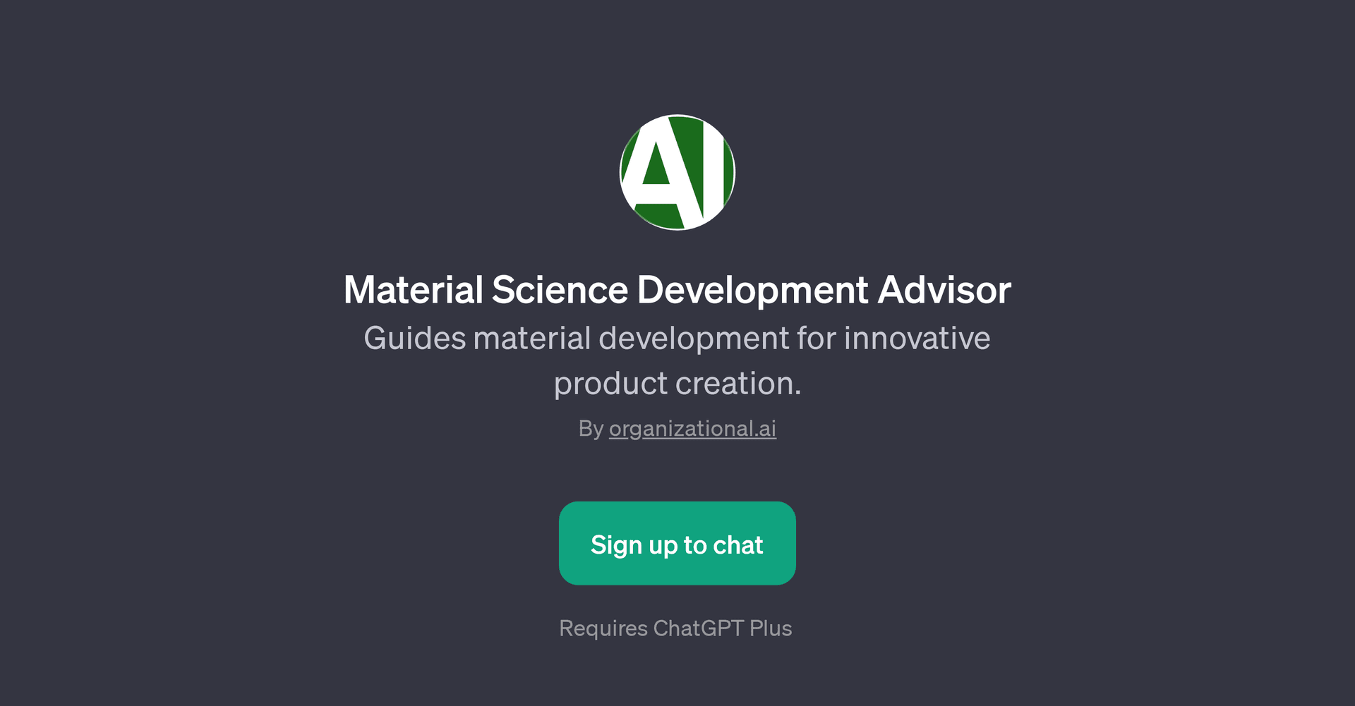 Material Science Development Advisor
