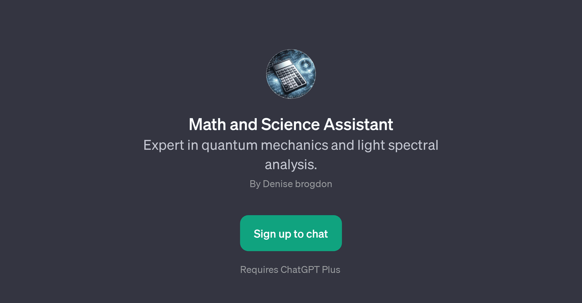 Math and Science Assistant