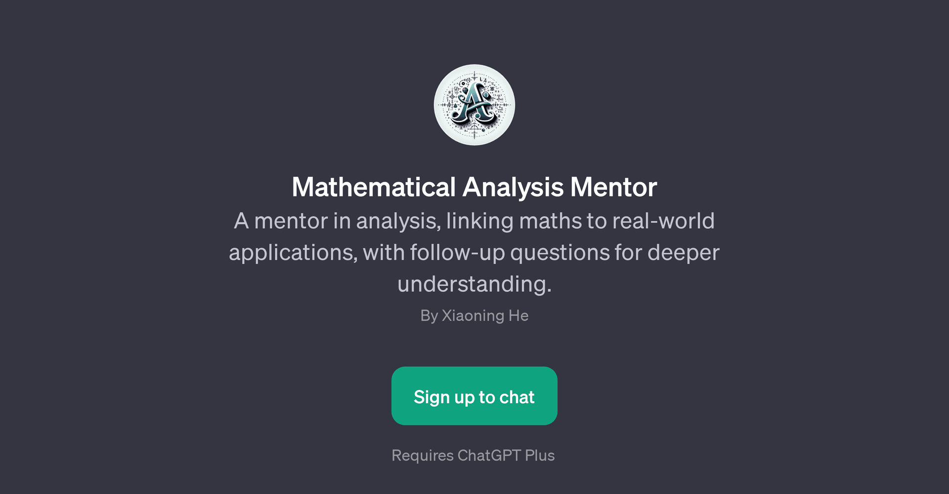Mathematical Analysis Mentor