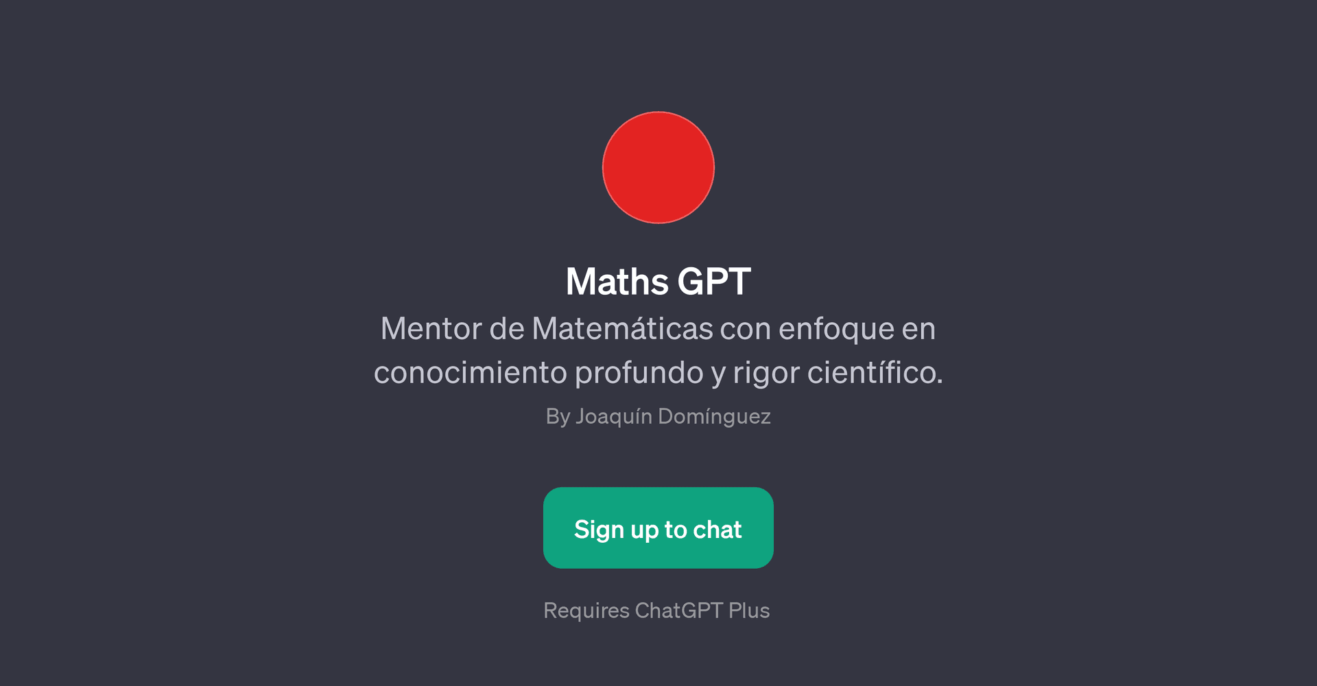 Maths GPT