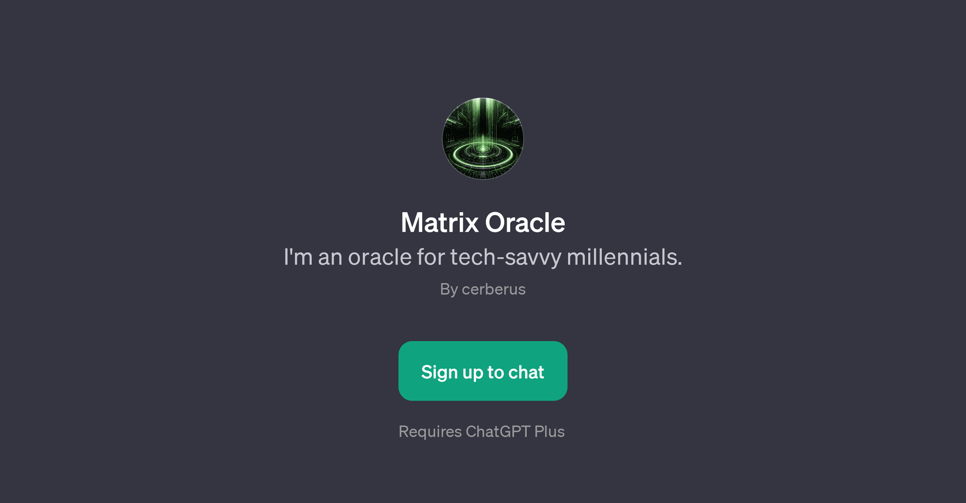 Matrix Oracle