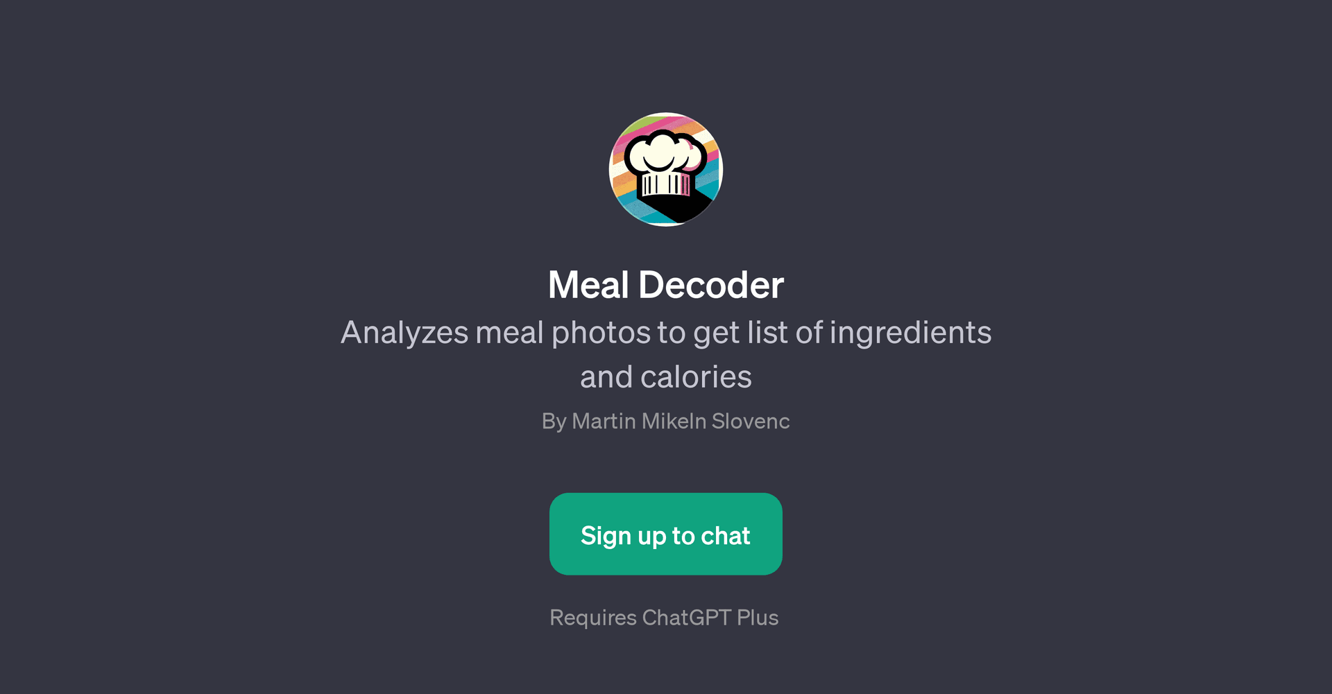 Meal Decoder