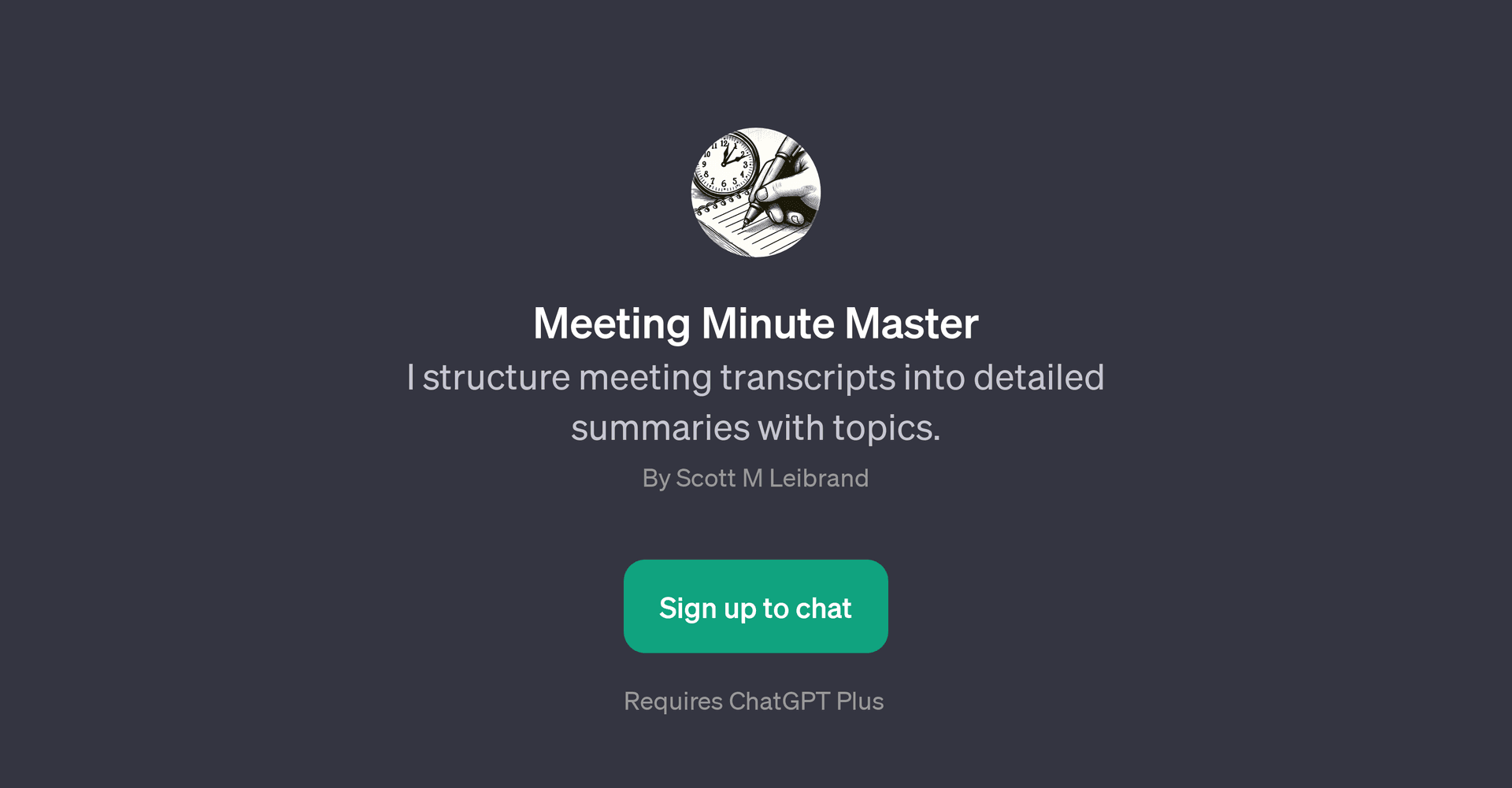 Meeting Minute Master