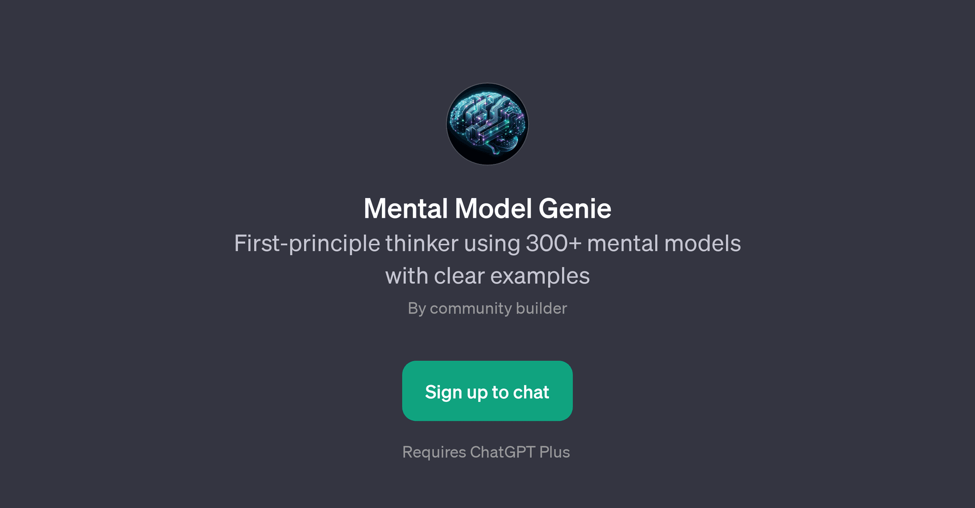 Mental Model Genie