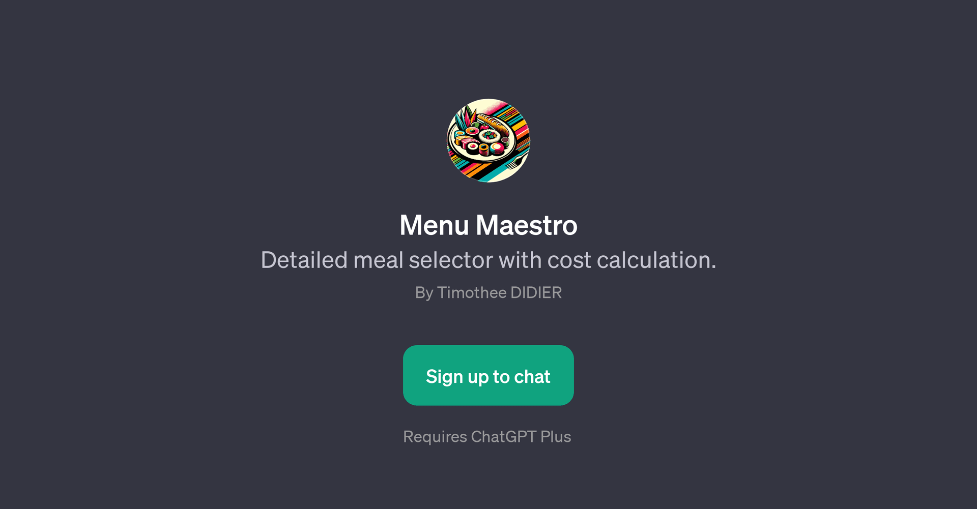 Menu Maestro