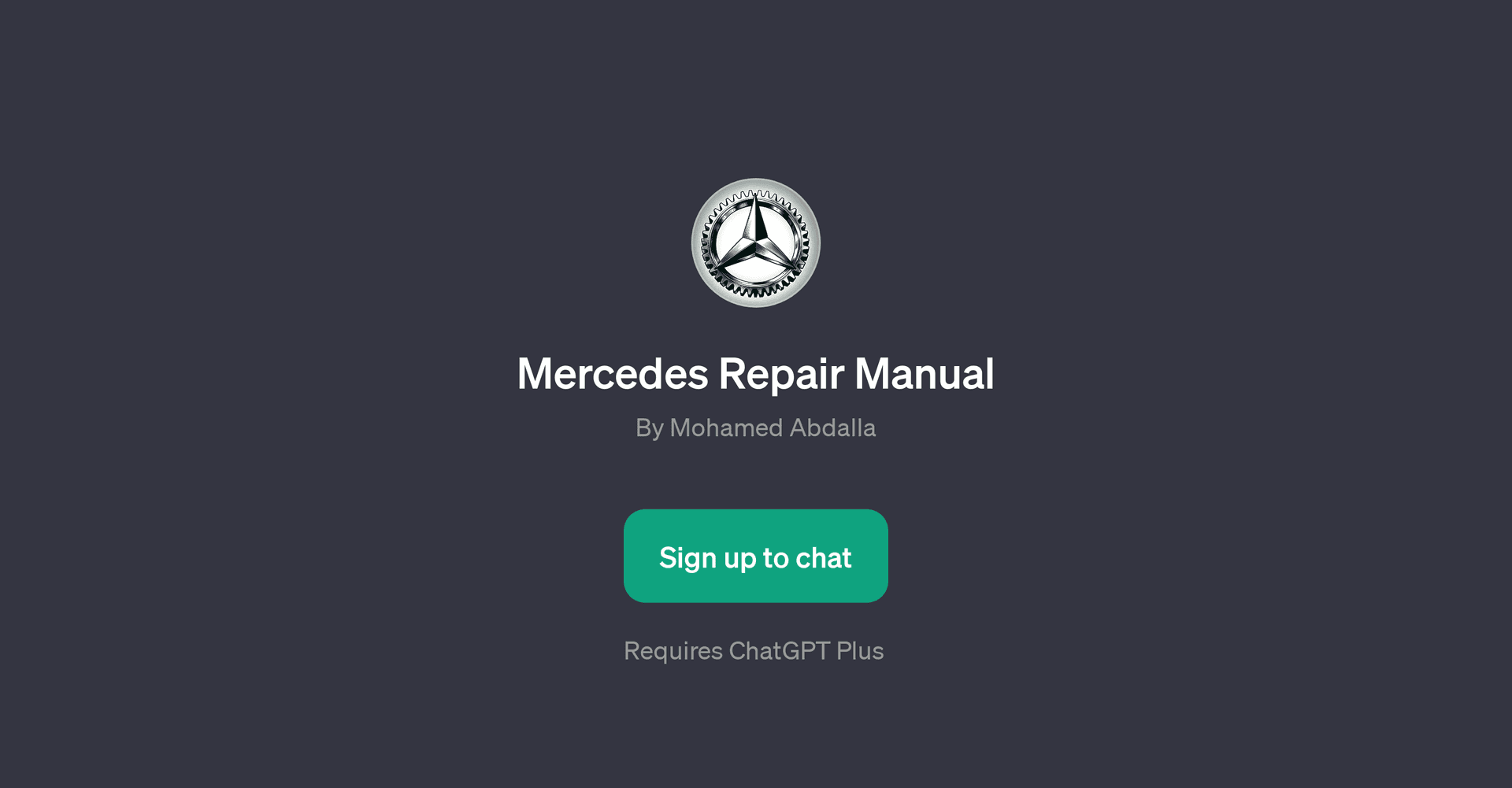 Mercedes Repair Manual