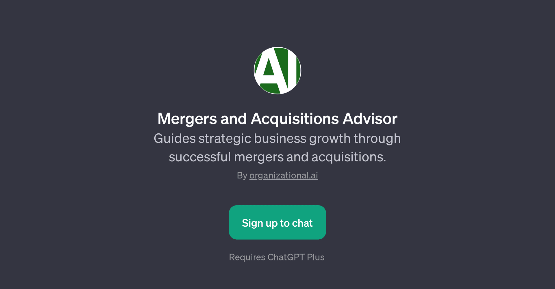 Mergers and Acquisitions Advisor