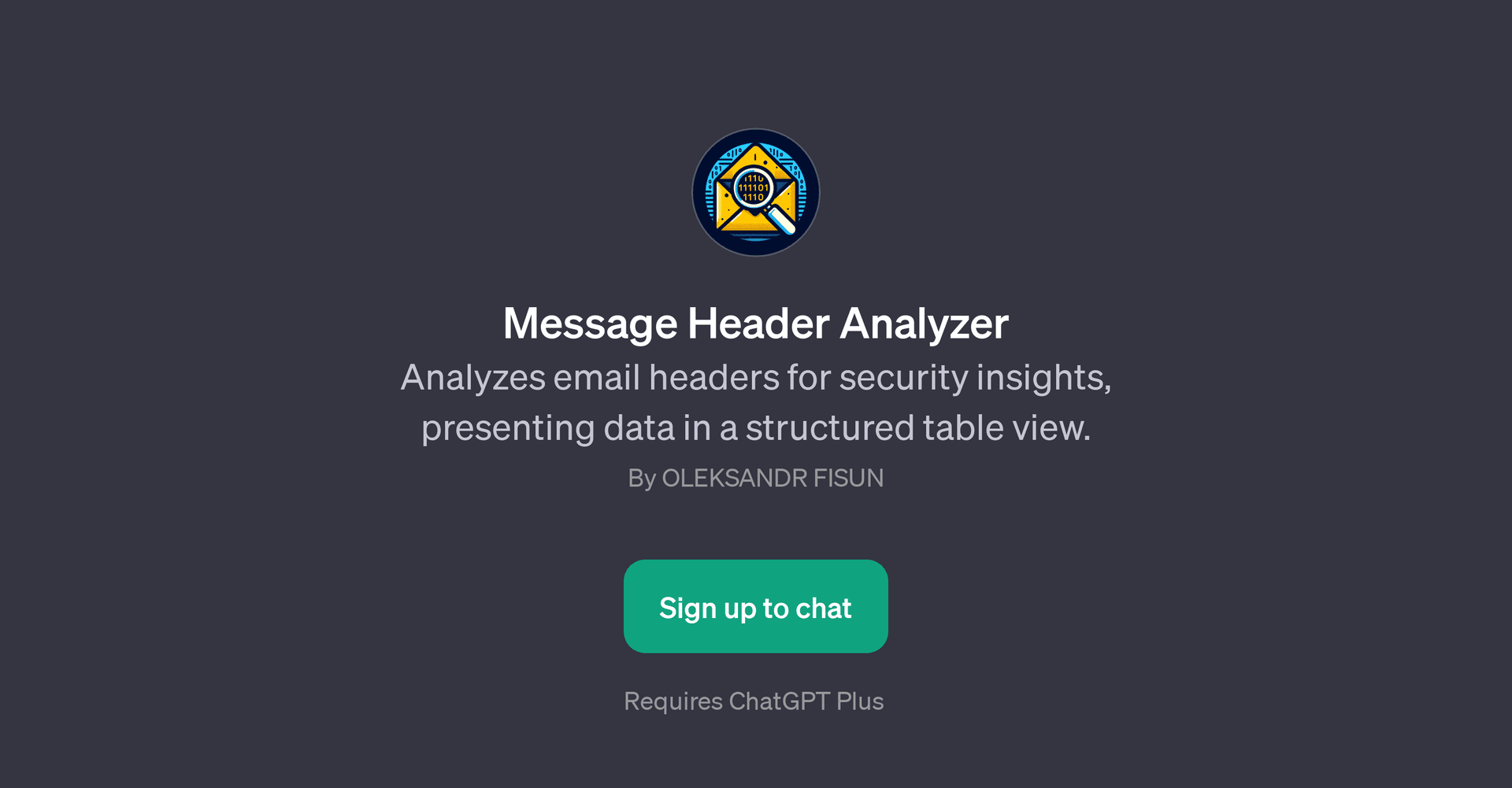 Message Header Analyzer