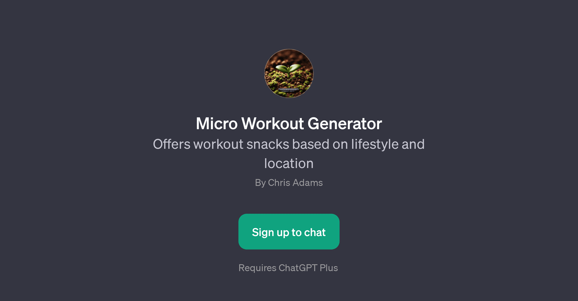 Micro Workout Generator