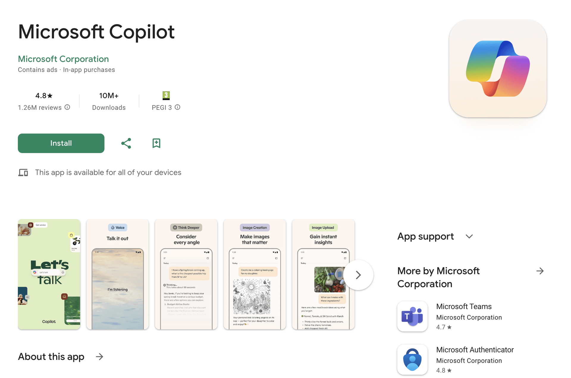 Microsoft Copilot for Android