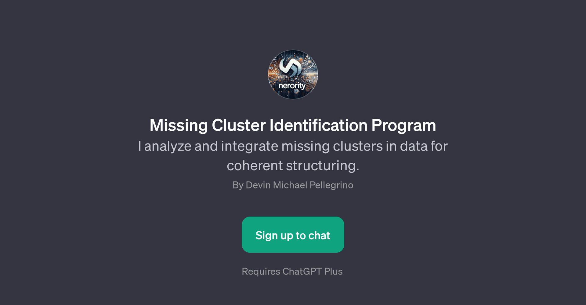 Missing Cluster Identification Program