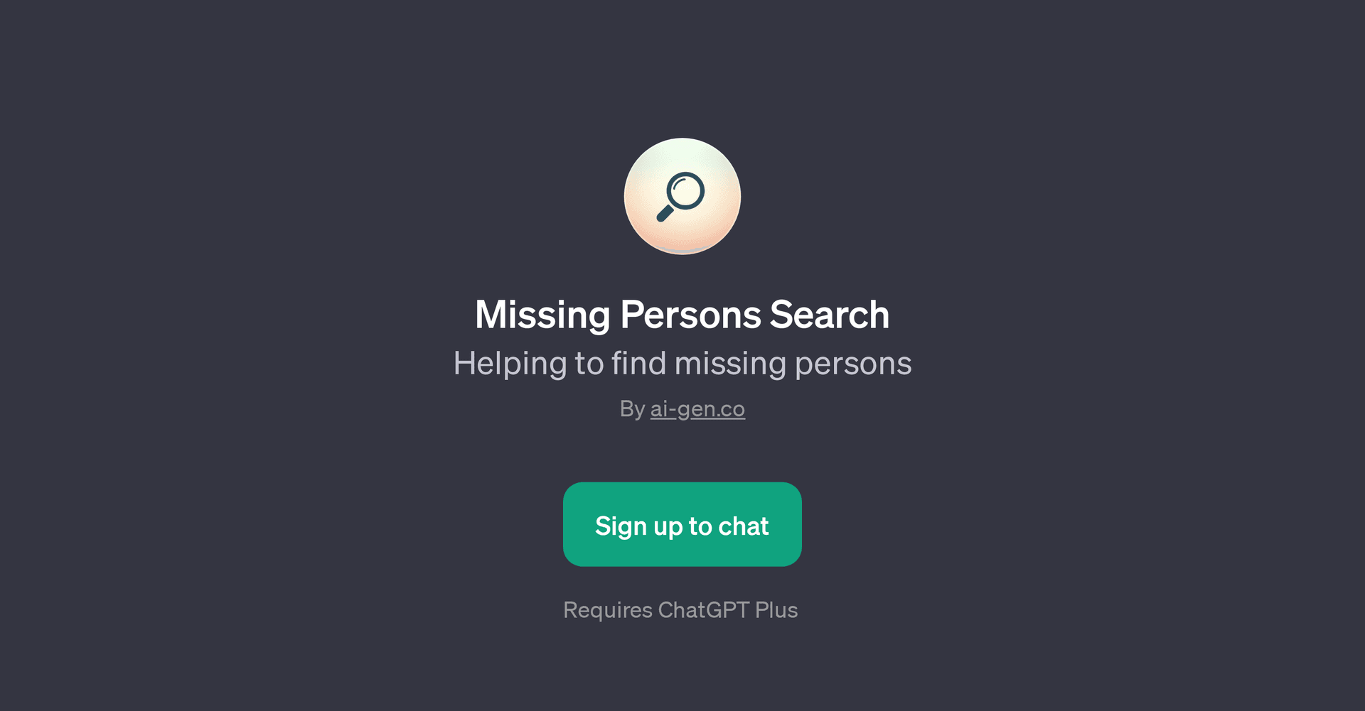 Missing Persons Search