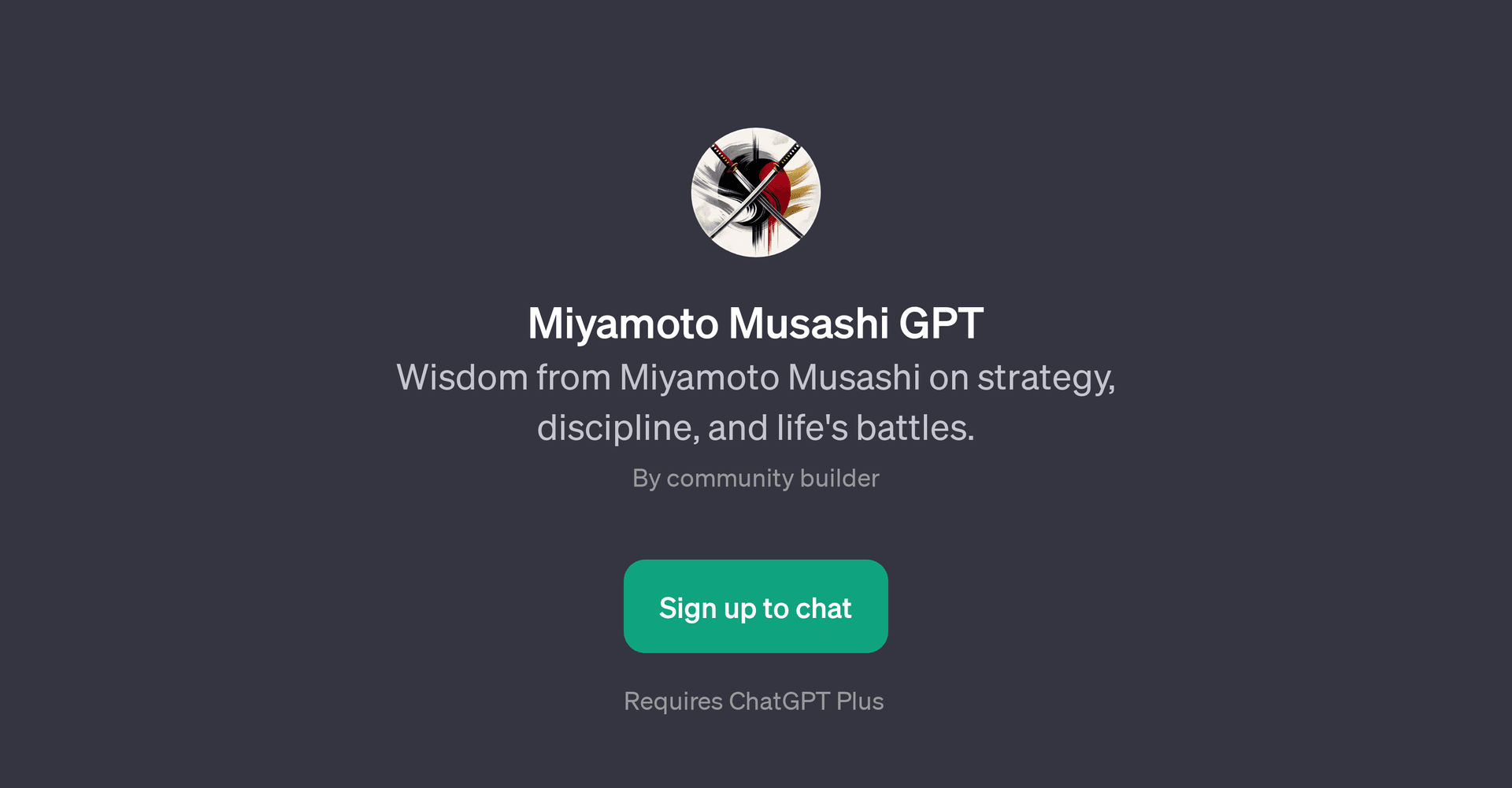 Miyamoto Musashi GPT