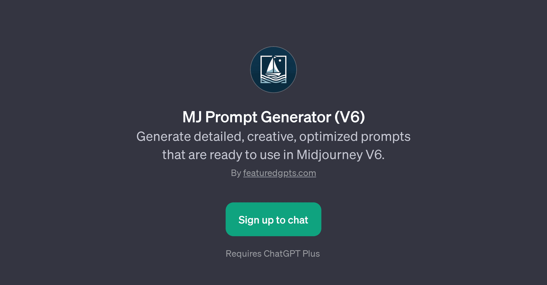 MJ Prompt Generator (V6)