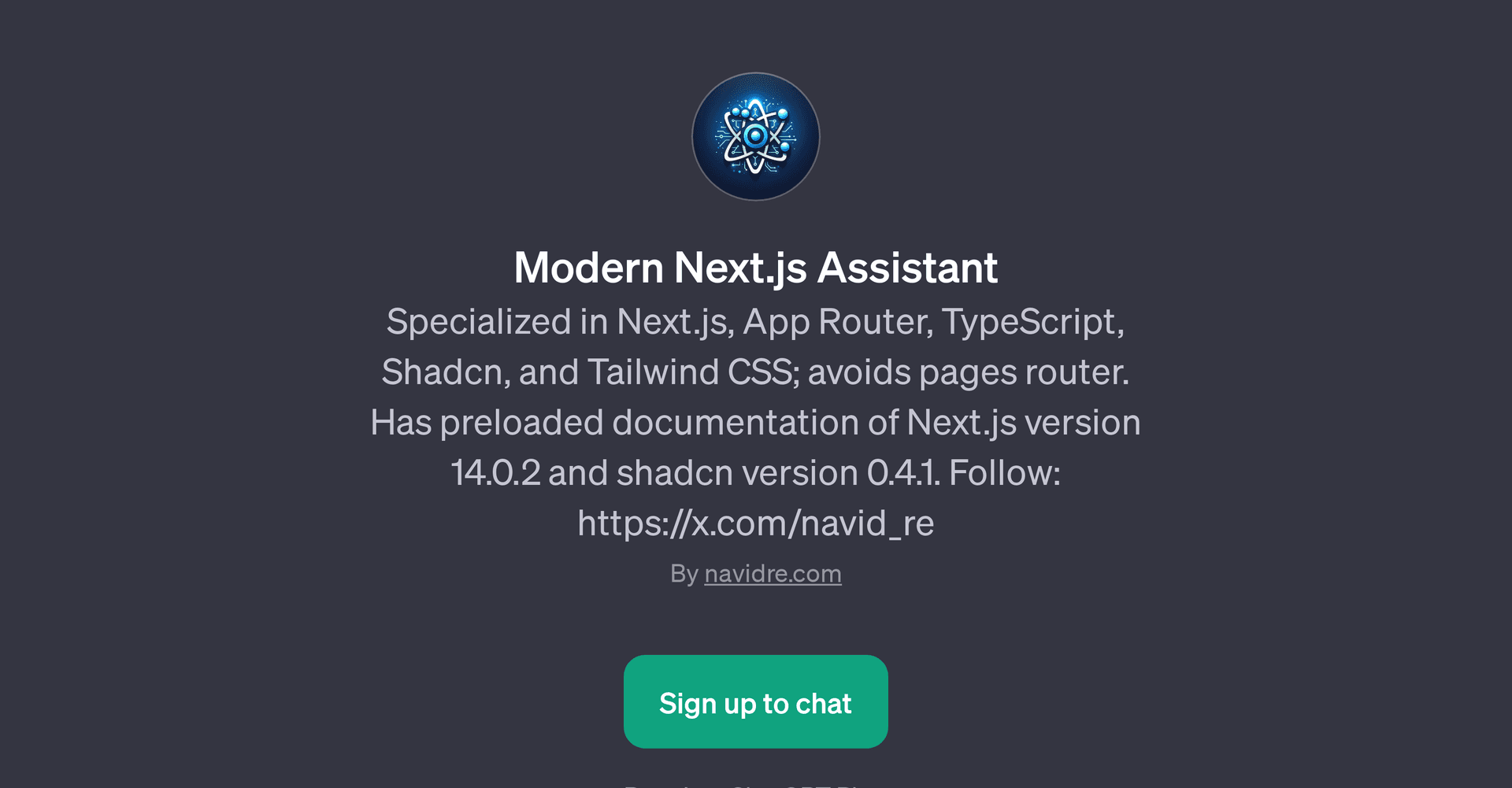 Modern Next.js Assistant