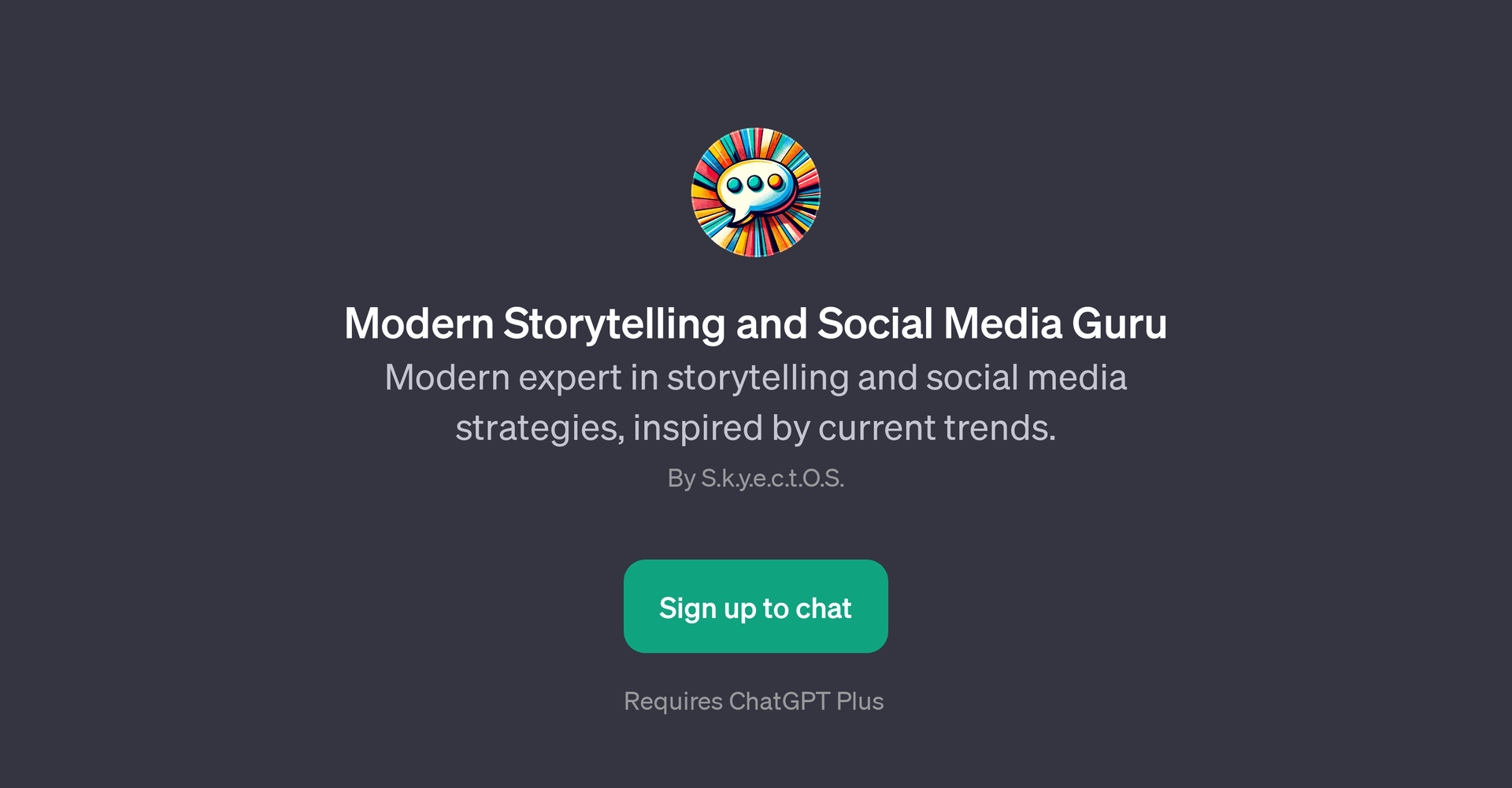 Modern Storytelling and Social Media Guru