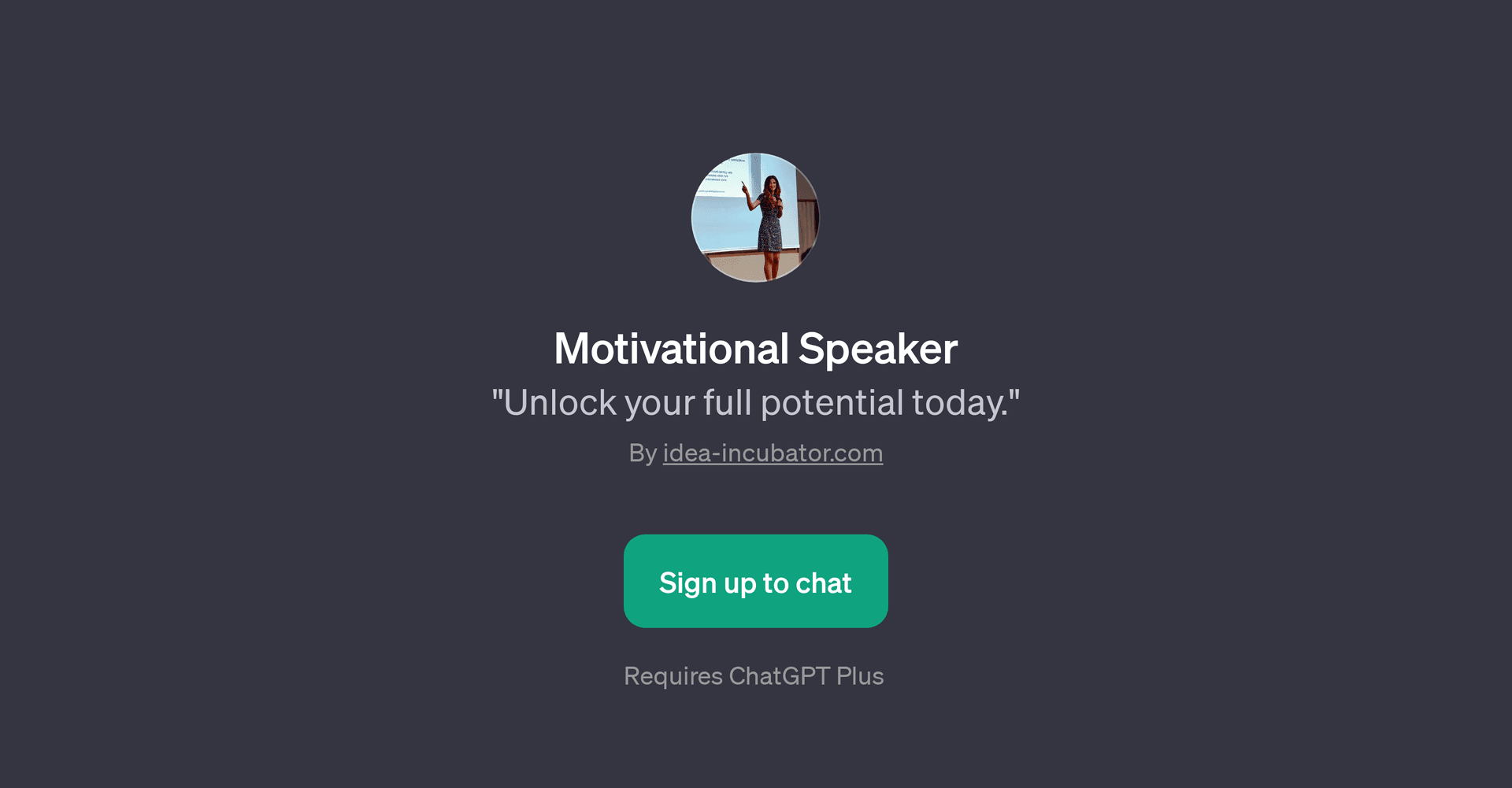 Motivational Speaker